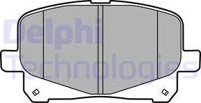 Delphi LP2129 - Гальмівні колодки, дискові гальма autozip.com.ua