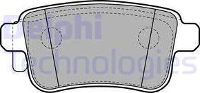 Delphi LP2126 - Гальмівні колодки, дискові гальма autozip.com.ua