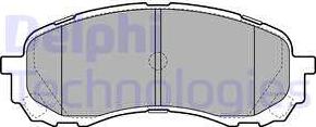 Delphi LP2128 - Гальмівні колодки, дискові гальма autozip.com.ua