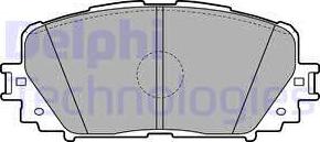 Delphi LP2123 - Гальмівні колодки, дискові гальма autozip.com.ua