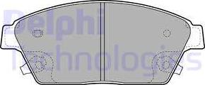 Delphi LP2170 - Гальмівні колодки, дискові гальма autozip.com.ua