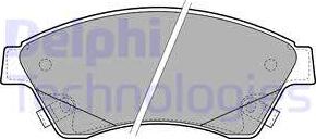 Delphi LP2171 - Гальмівні колодки, дискові гальма autozip.com.ua