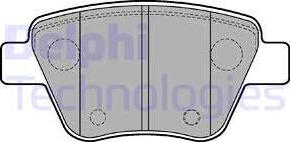 Delphi LP2178 - Гальмівні колодки, дискові гальма autozip.com.ua