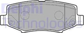 Delphi LP2172 - Гальмівні колодки, дискові гальма autozip.com.ua