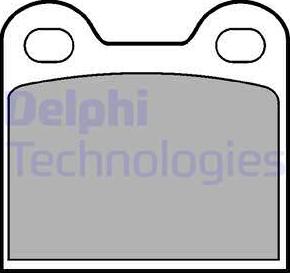 Delphi LP21 - Гальмівні колодки, дискові гальма autozip.com.ua