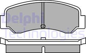 Delphi LP287 - Гальмівні колодки, дискові гальма autozip.com.ua
