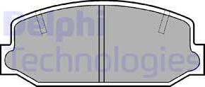 Delphi LP236 - Гальмівні колодки, дискові гальма autozip.com.ua