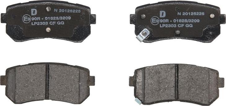 Delphi LP2303 - Гальмівні колодки, дискові гальма autozip.com.ua