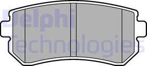 Delphi LP2303 - Гальмівні колодки, дискові гальма autozip.com.ua