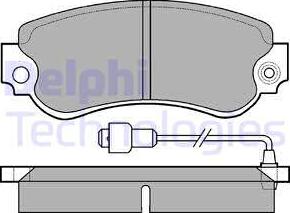 Delphi LP232 - Гальмівні колодки, дискові гальма autozip.com.ua