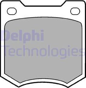Delphi LP23 - Гальмівні колодки, дискові гальма autozip.com.ua