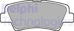 Delphi LP2295 - Гальмівні колодки, дискові гальма autozip.com.ua