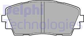 Delphi LP2296 - Гальмівні колодки, дискові гальма autozip.com.ua