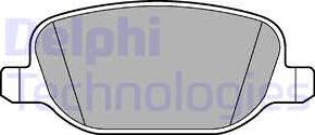 Delphi LP2297 - Гальмівні колодки, дискові гальма autozip.com.ua