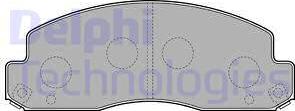 Delphi LP2243 - Гальмівні колодки, дискові гальма autozip.com.ua