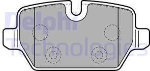 Delphi LP2247 - Гальмівні колодки, дискові гальма autozip.com.ua