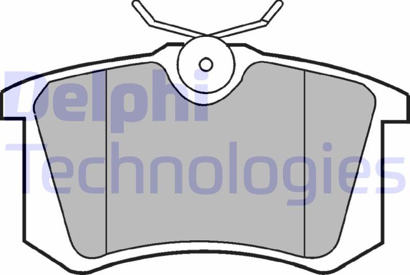 Delphi LP2255 - Гальмівні колодки, дискові гальма autozip.com.ua