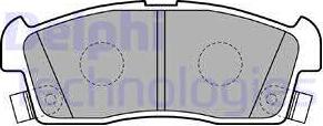 Delphi LP2258 - Гальмівні колодки, дискові гальма autozip.com.ua