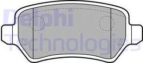 Delphi LP2209 - Гальмівні колодки, дискові гальма autozip.com.ua
