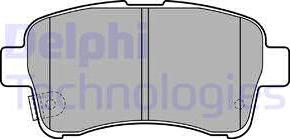 Delphi LP2205 - Гальмівні колодки, дискові гальма autozip.com.ua