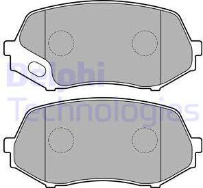 Delphi LP2208 - Гальмівні колодки, дискові гальма autozip.com.ua