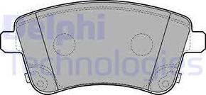 Delphi LP2203 - Гальмівні колодки, дискові гальма autozip.com.ua