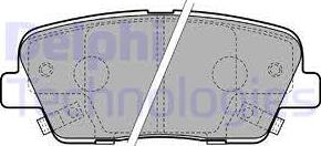 Delphi LP2202 - Гальмівні колодки, дискові гальма autozip.com.ua