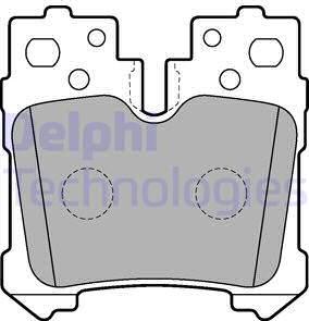 Delphi LP2214 - Гальмівні колодки, дискові гальма autozip.com.ua