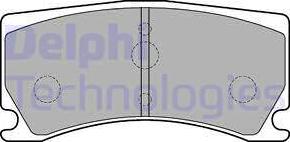 Delphi LP2217-18B1 - Гальмівні колодки, дискові гальма autozip.com.ua