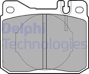Delphi LP221 - Гальмівні колодки, дискові гальма autozip.com.ua
