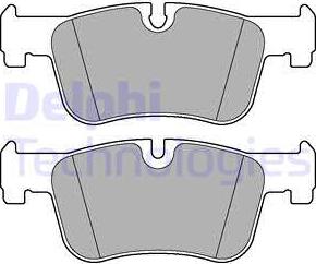 Delphi LP2285 - Гальмівні колодки, дискові гальма autozip.com.ua