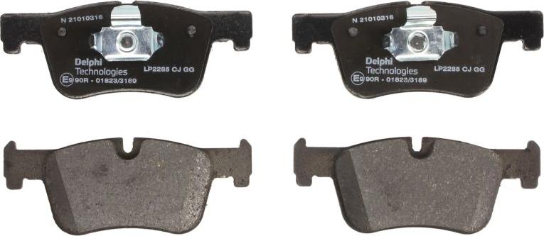 Delphi LP2285 - Гальмівні колодки, дискові гальма autozip.com.ua