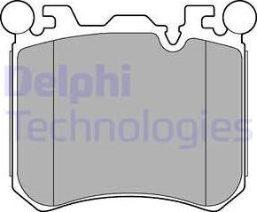 Delphi LP2287 - Гальмівні колодки, дискові гальма autozip.com.ua