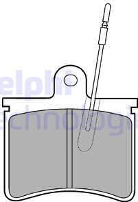 Delphi LP228 - Гальмівні колодки, дискові гальма autozip.com.ua