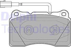 Delphi LP2221 - Гальмівні колодки, дискові гальма autozip.com.ua