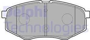 Delphi LP2227 - Гальмівні колодки, дискові гальма autozip.com.ua