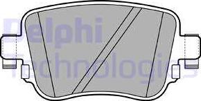 Delphi LP2709 - Гальмівні колодки, дискові гальма autozip.com.ua