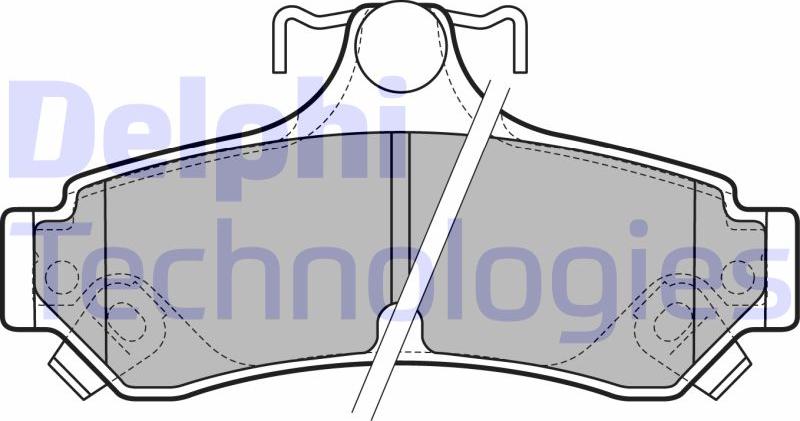 Delphi LP2700 - Гальмівні колодки, дискові гальма autozip.com.ua