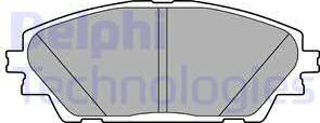 Delphi LP2701 - Гальмівні колодки, дискові гальма autozip.com.ua