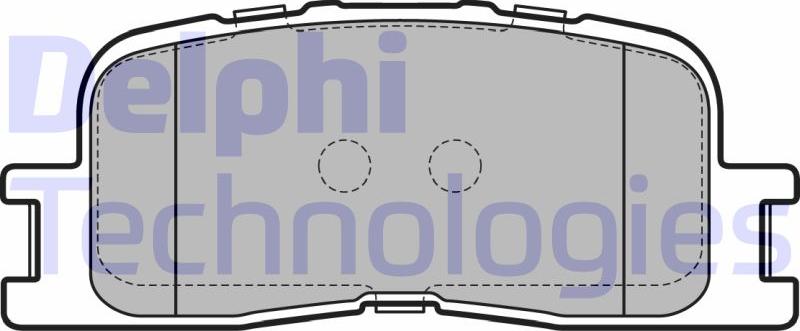 Delphi LP2703 - Гальмівні колодки, дискові гальма autozip.com.ua
