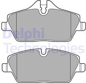 Delphi LP2718 - Гальмівні колодки, дискові гальма autozip.com.ua