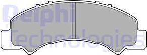 Delphi LP2770 - Гальмівні колодки, дискові гальма autozip.com.ua