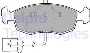 Delphi LP794 - Гальмівні колодки, дискові гальма autozip.com.ua