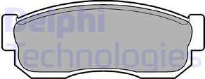 Delphi LP744 - Гальмівні колодки, дискові гальма autozip.com.ua