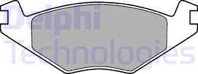 Delphi LP760 - Гальмівні колодки, дискові гальма autozip.com.ua
