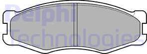 Delphi LP707 - Гальмівні колодки, дискові гальма autozip.com.ua