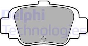 Delphi LP780 - Гальмівні колодки, дискові гальма autozip.com.ua
