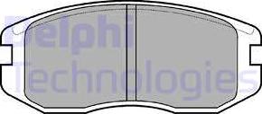 Delphi LP736 - Гальмівні колодки, дискові гальма autozip.com.ua