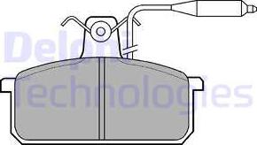 Delphi LP732 - Гальмівні колодки, дискові гальма autozip.com.ua