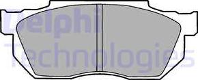 Delphi LP720 - Гальмівні колодки, дискові гальма autozip.com.ua